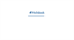Desktop Screenshot of my.pitchbook.com